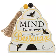 Mind Your Own Beeswax Wood Decor