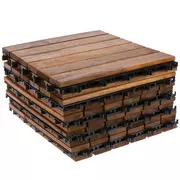 Acacia Wood Interlocking Floor Tiles