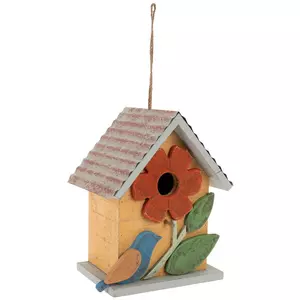 Chunky Flower Wood Birdhouse