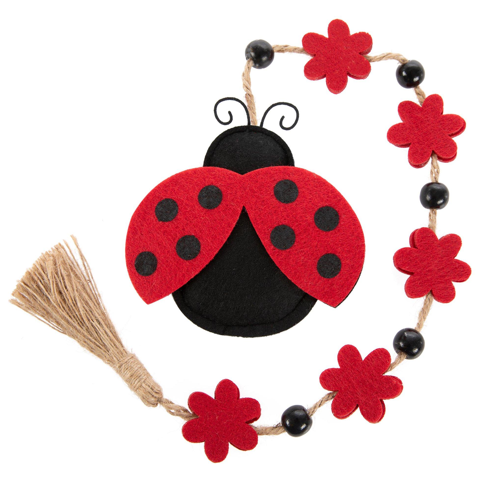 Ladybug Floral Beaded Garland Hobby Lobby 6015689