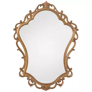 Gold Baroque Shield Wall Mirror