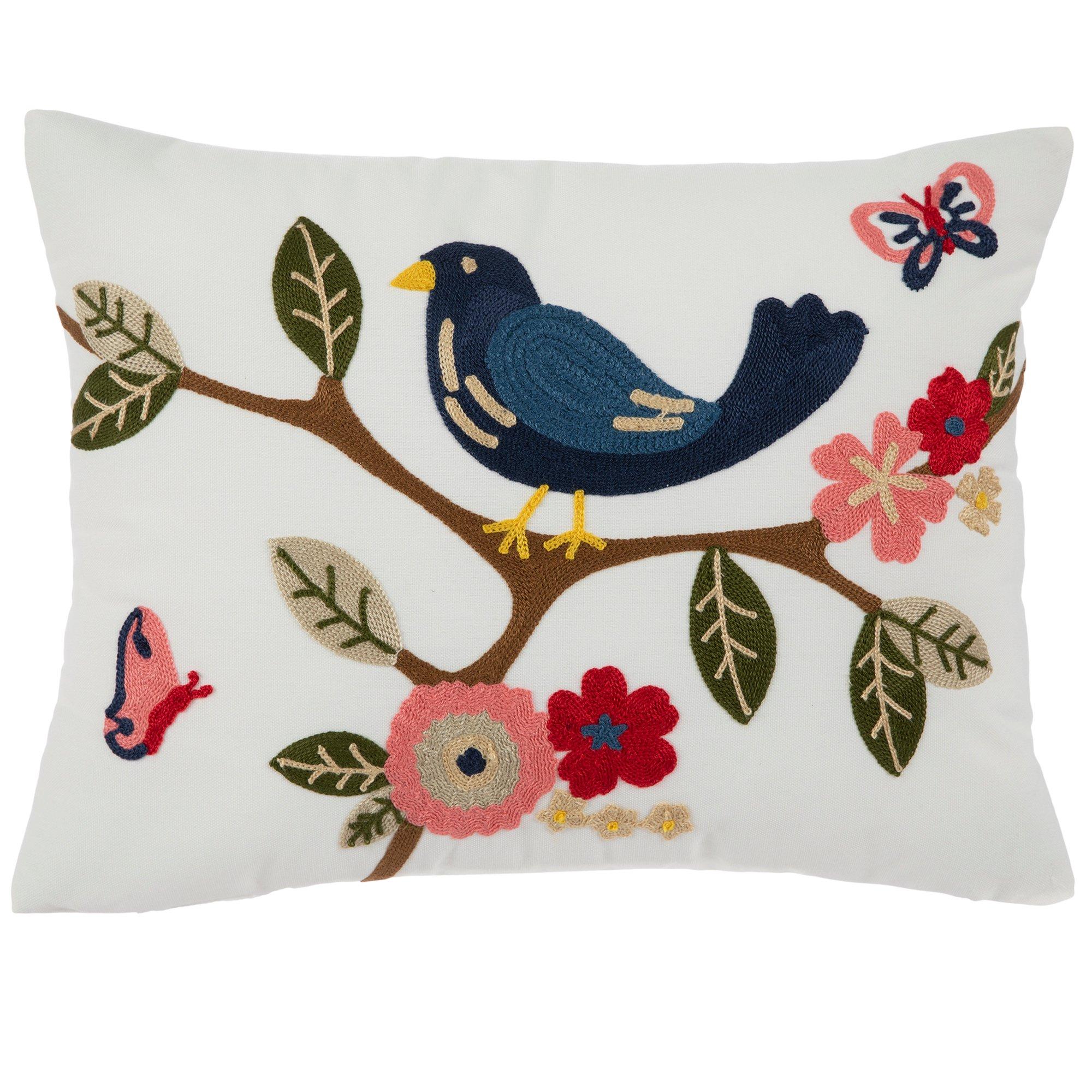 Blue Bird Embroidered Blair Pillow Hobby Lobby 6016349