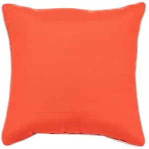 Coral & White Pillow