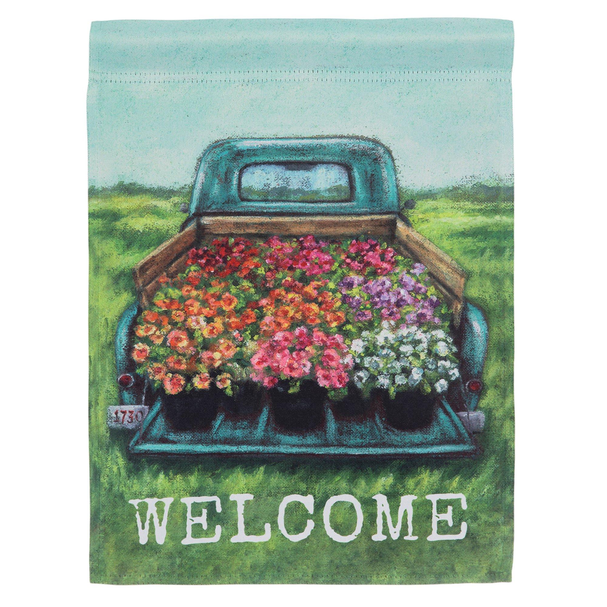 Flowers In Blue Truck Garden Flag Hobby Lobby 6016703