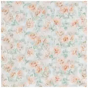 Ivory Floral Embroidered Chiffon Fabric