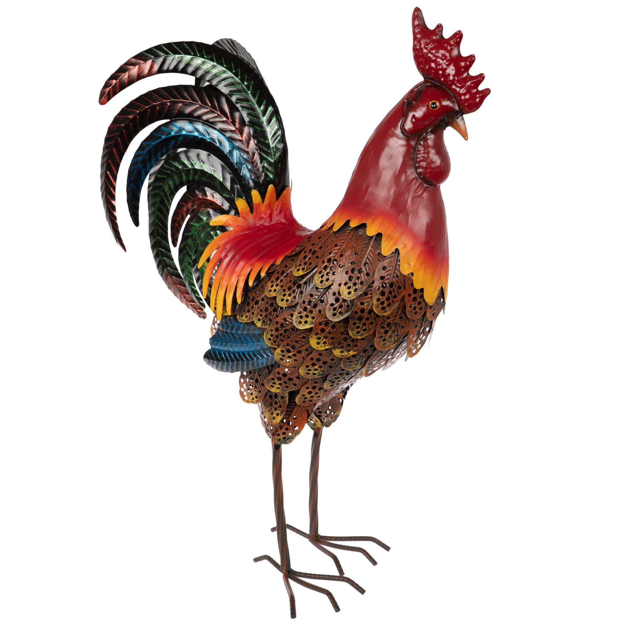 Large Metal Rooster