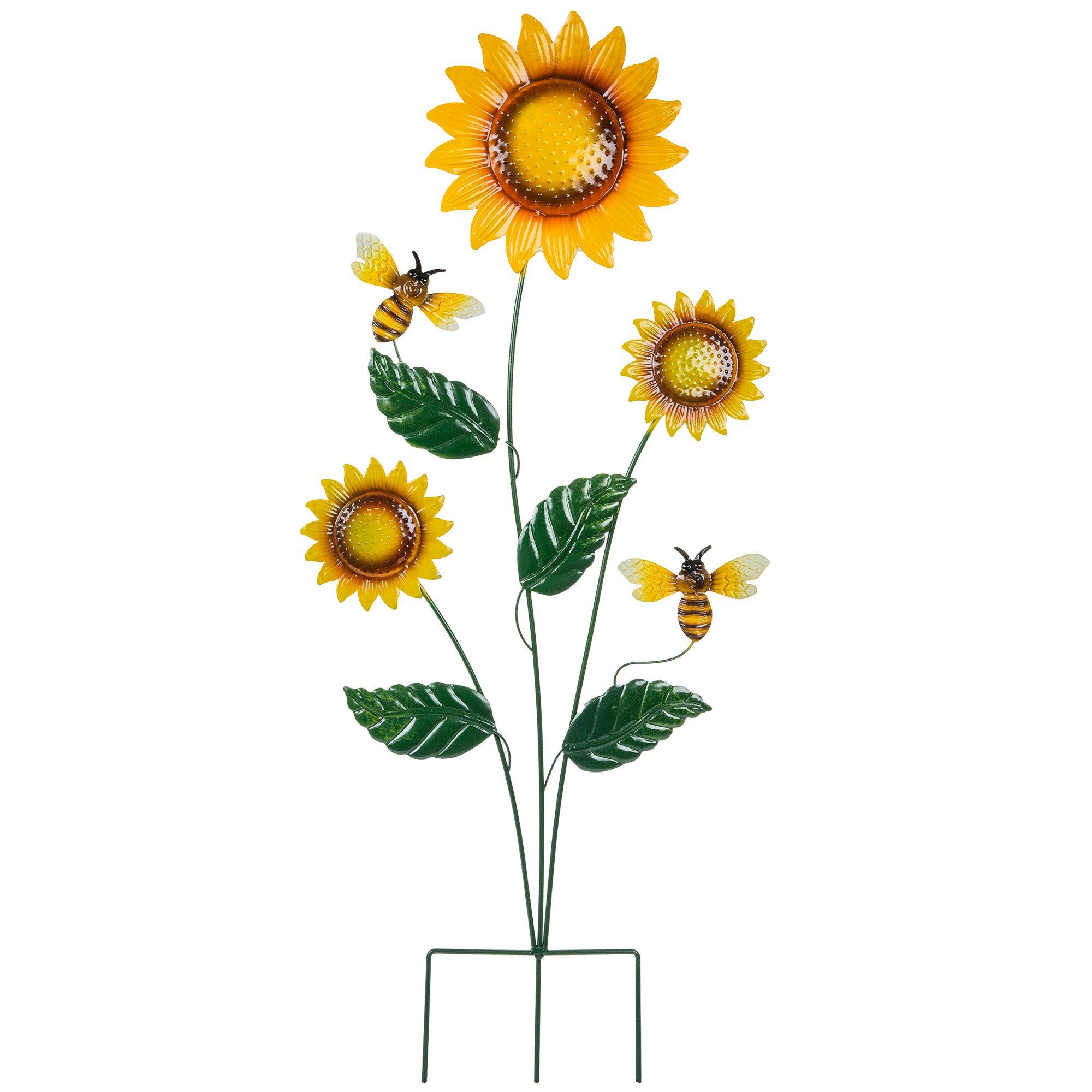 Sunflowers & Bees Metal Garden Stake Hobby Lobby 6018402