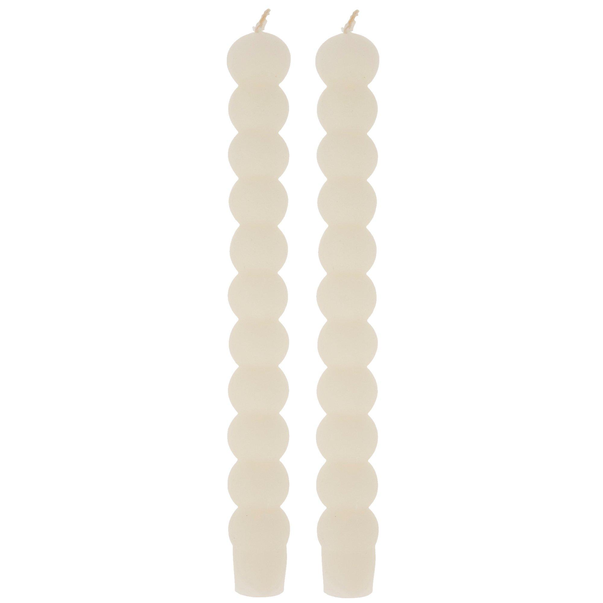 White Bubble Taper Candles Hobby Lobby 6019061