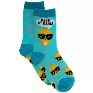Peep It Real! Youth Crew Socks