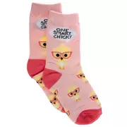 One Smart Chick! Youth Crew Socks