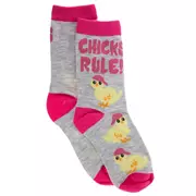 Chicks Rule! Youth Crew Socks