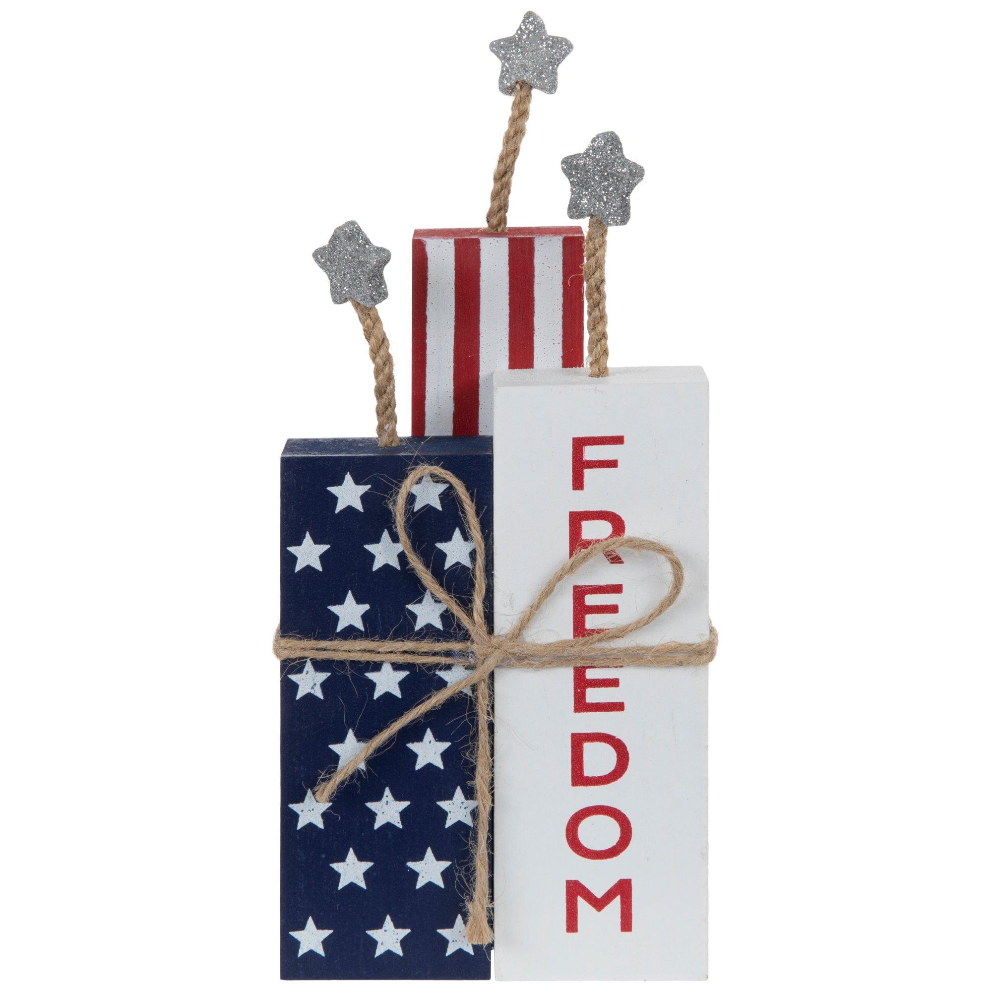 Stars & Stripes Freedom Wood Decor | Hobby Lobby | 6020325