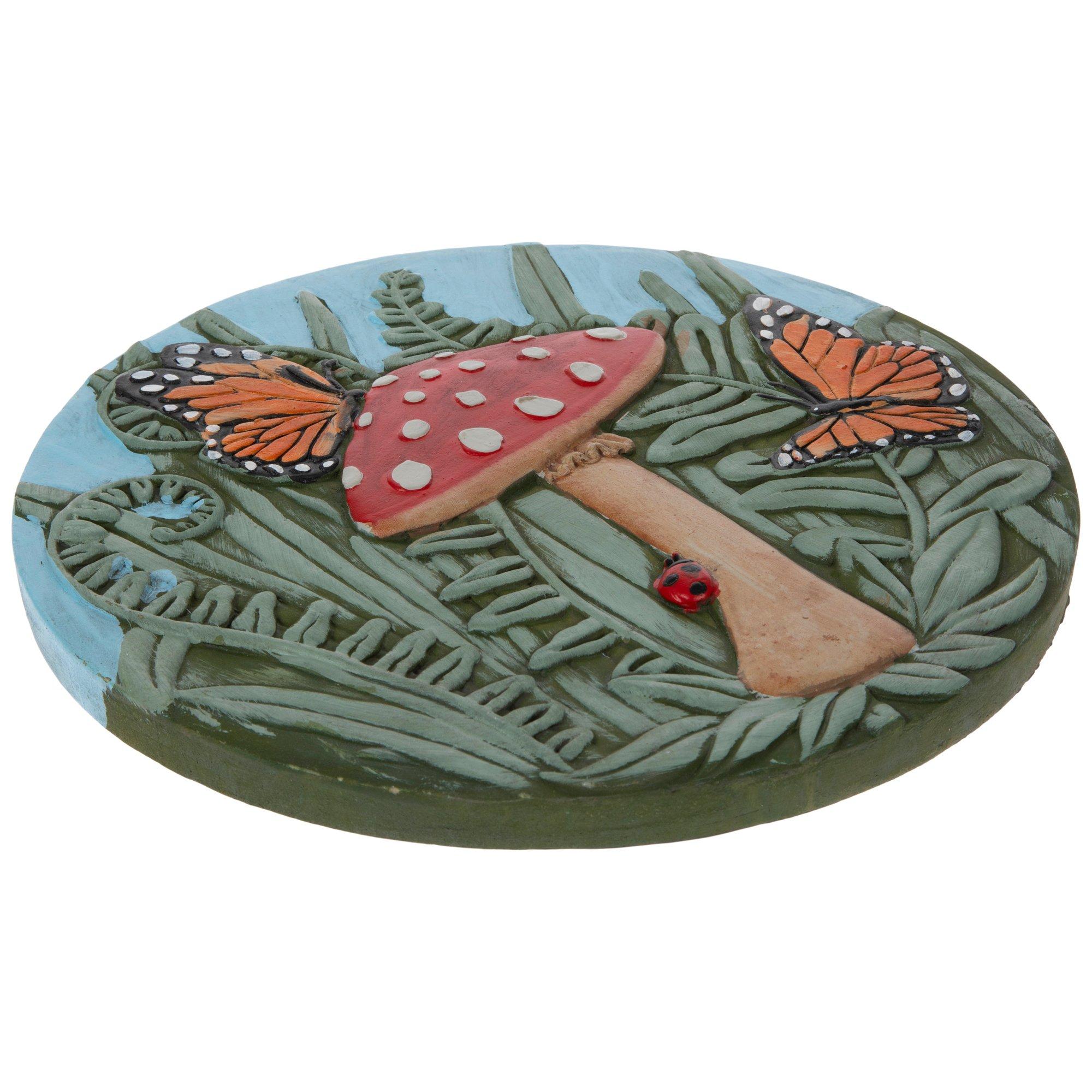 Butterflies & Mushroom Stepping Stone Hobby Lobby 6020648