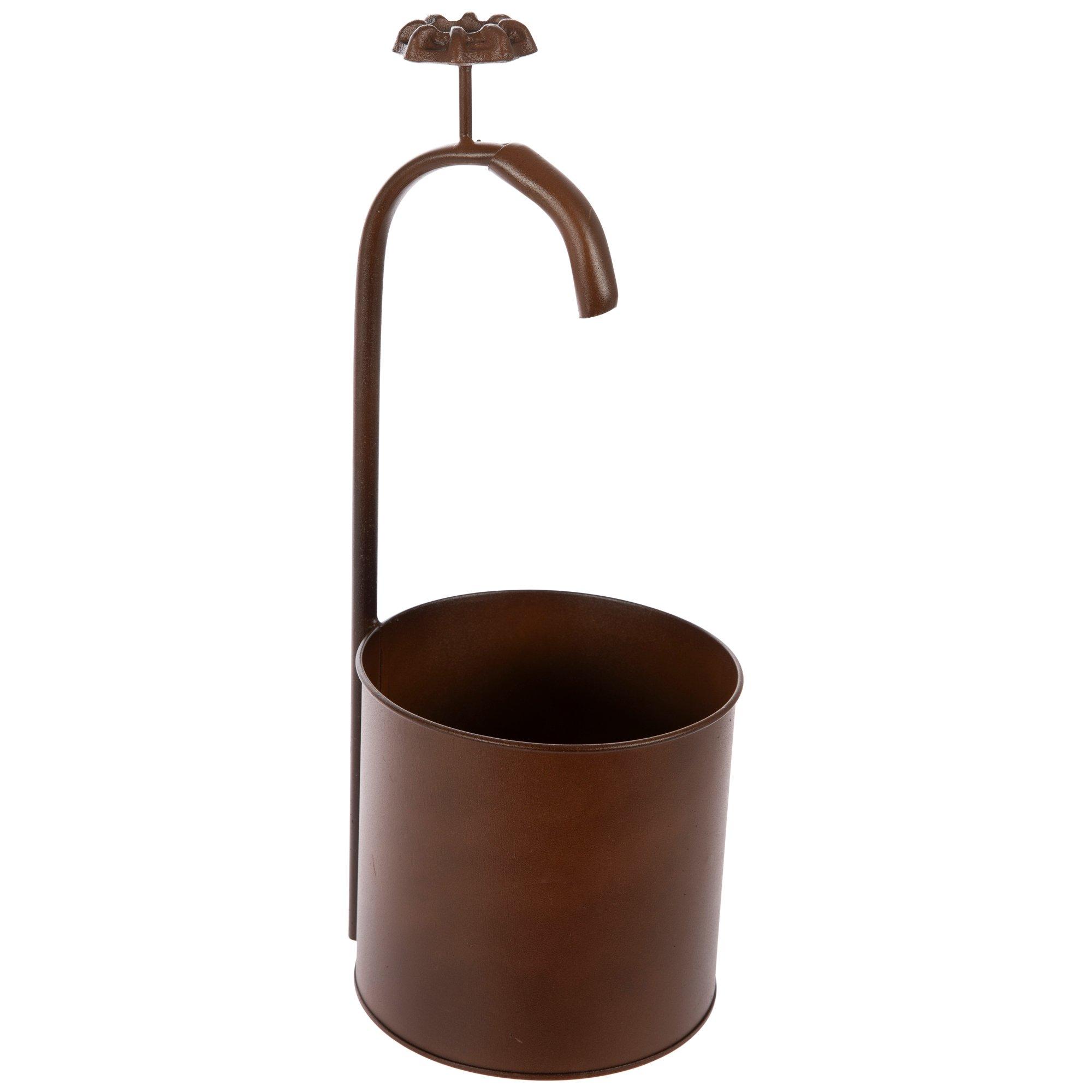 Brown Spigot Metal Planter Hobby Lobby 6022867