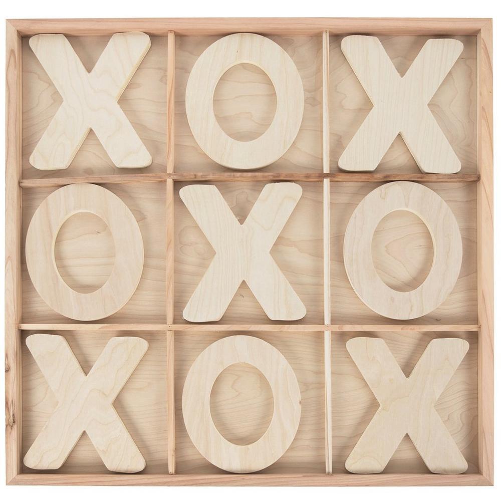 Tic Tac Toe Wood Decor | Hobby Lobby | 6023535