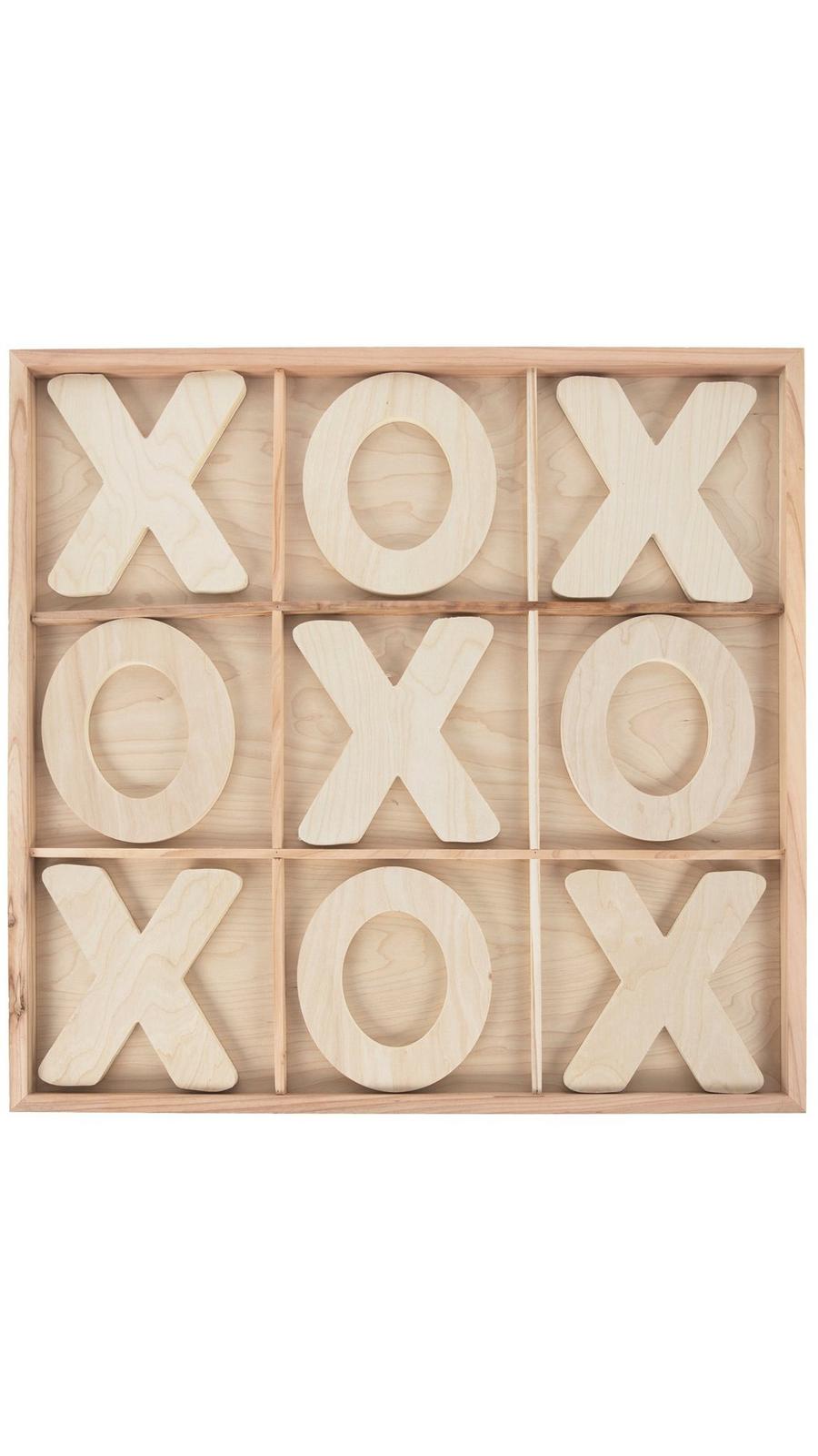 Tic Tac Toe Wood Decor | Hobby Lobby | 6023535