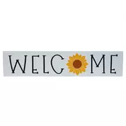 Welcome Sunflower Metal Sign