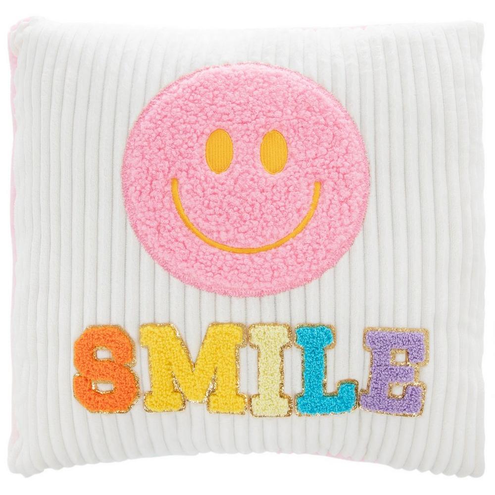 e*様 Smiley World スマイリーフェイス　大掛布団、枕カバー大中/1 Chenille Smiley Face Pillow | Hobby Lobby | 6024939