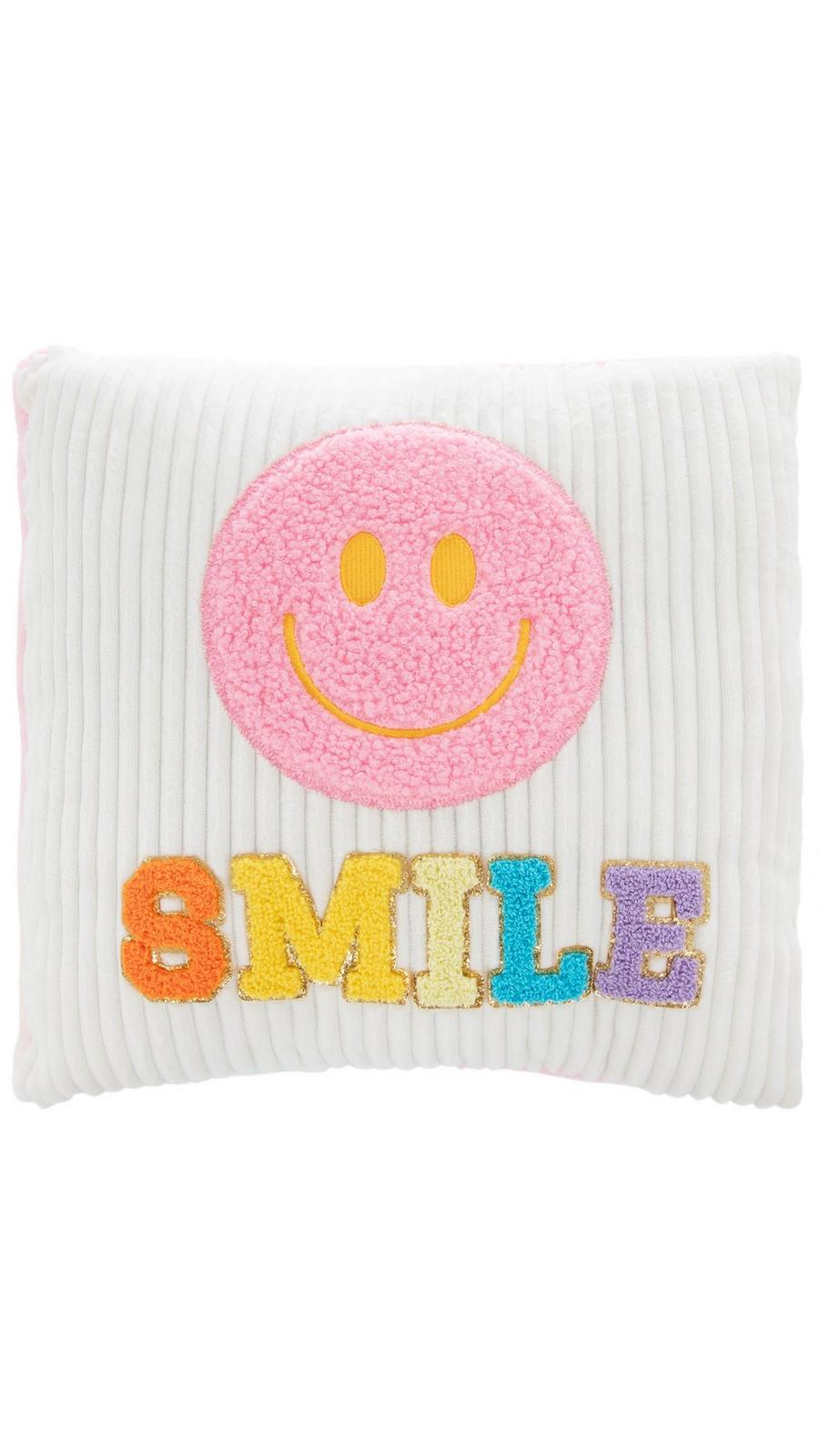 Chenille Smiley Face Pillow | Hobby Lobby | 6024939