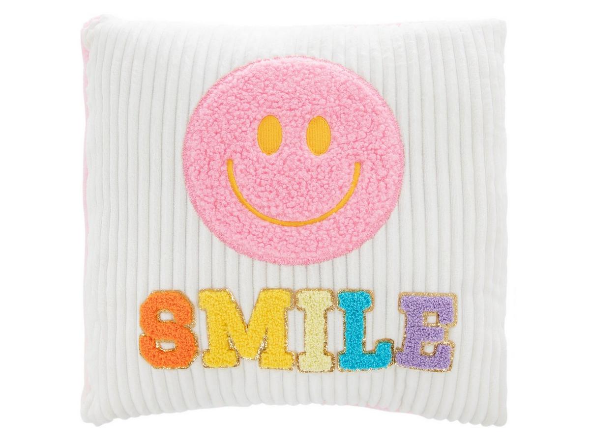 e*様 Smiley World スマイリーフェイス　大掛布団、枕カバー大中/1 Chenille Smiley Face Pillow | Hobby Lobby | 6024939