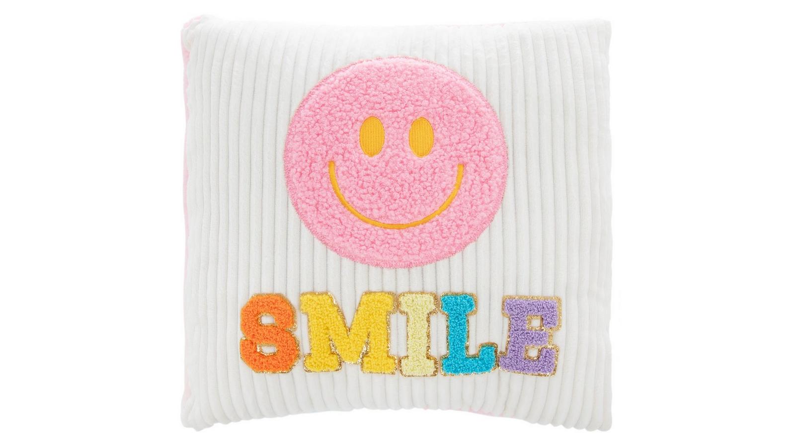 Chenille Smiley Face Pillow | Hobby Lobby | 6024939
