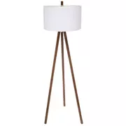 Tri-Leg Wood Floor Lamp