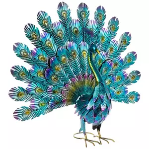 Metallic Metal Peacock