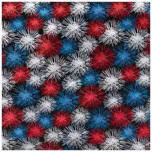 Metallic Fireworks Cotton Fabric
