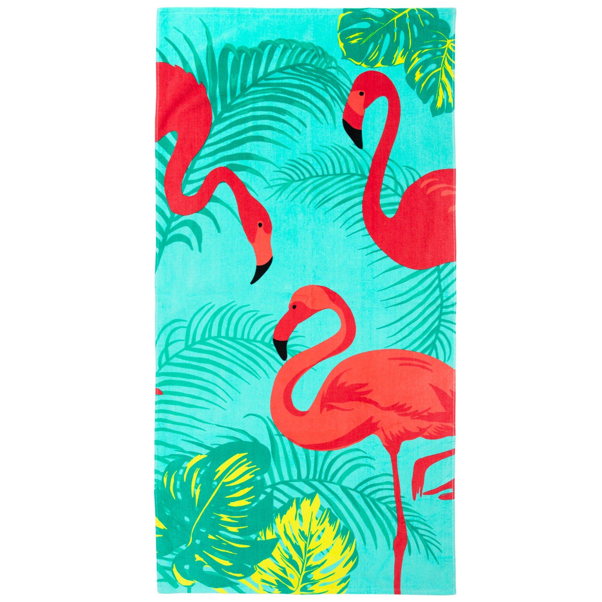 Pink Flamingo Tropical Beach Towel | Hobby Lobby | 6028773