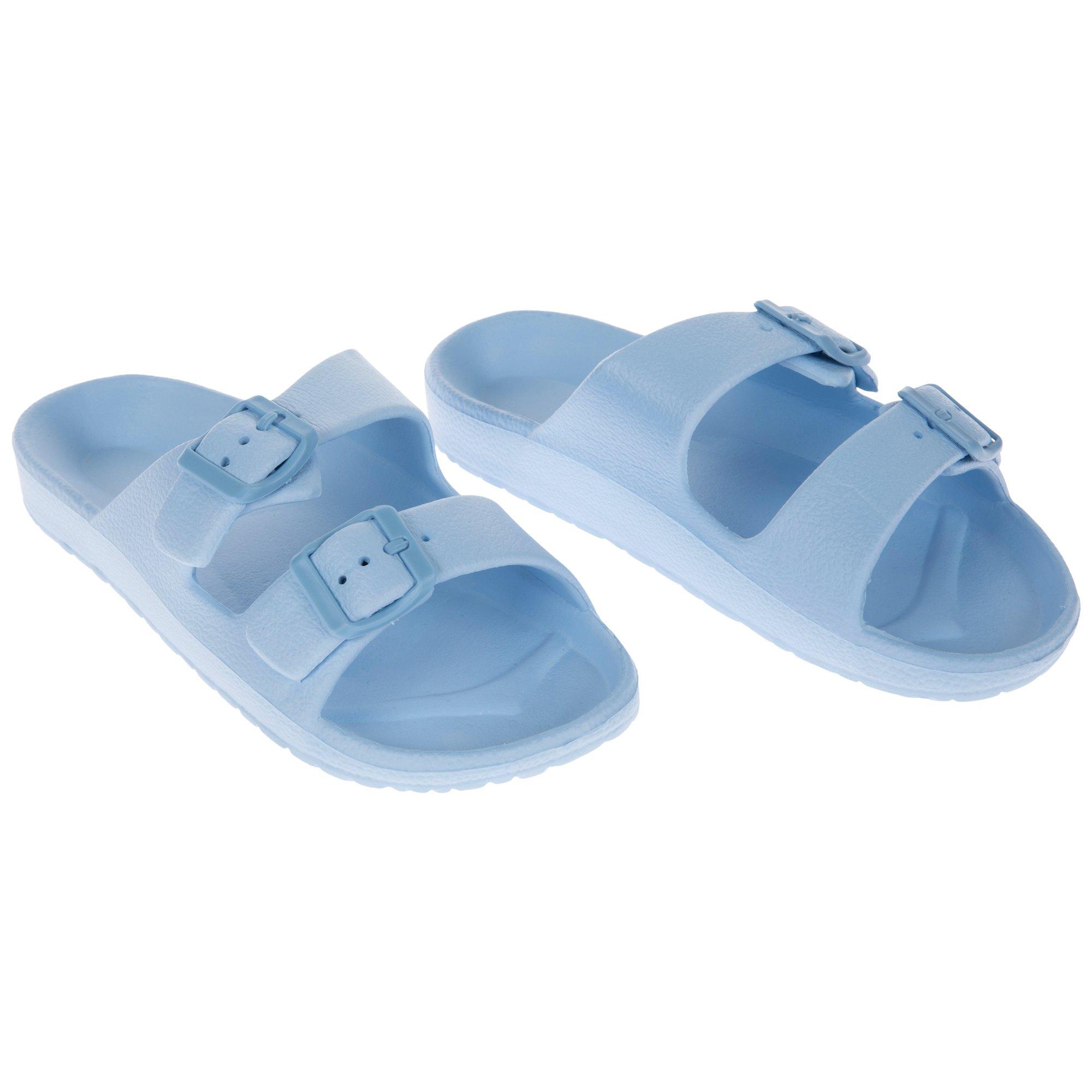 Double Straps Buckled Slide Sandals | Hobby Lobby | 6029482