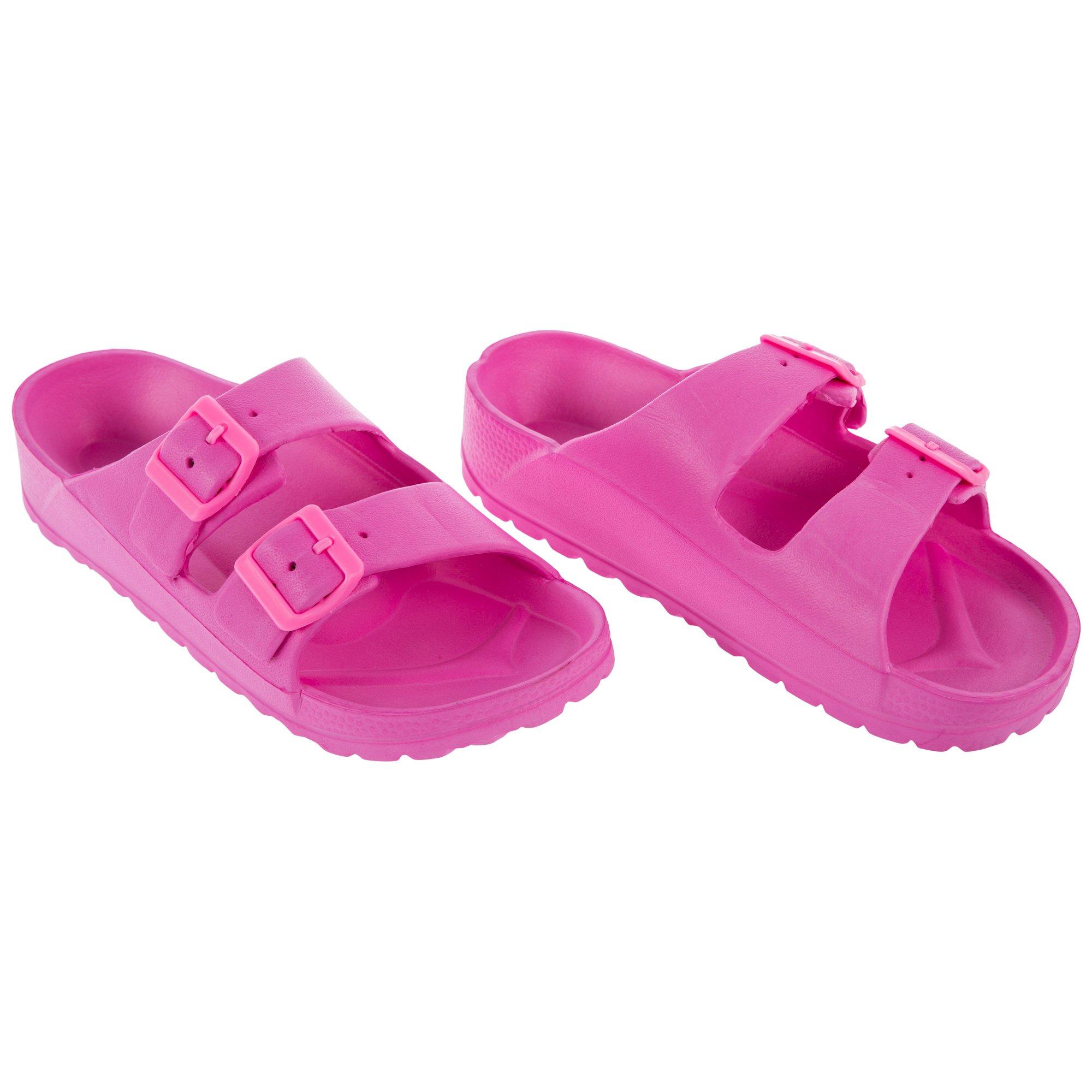 Double Strap Buckle Slide Sandals | Hobby Lobby | 6029557