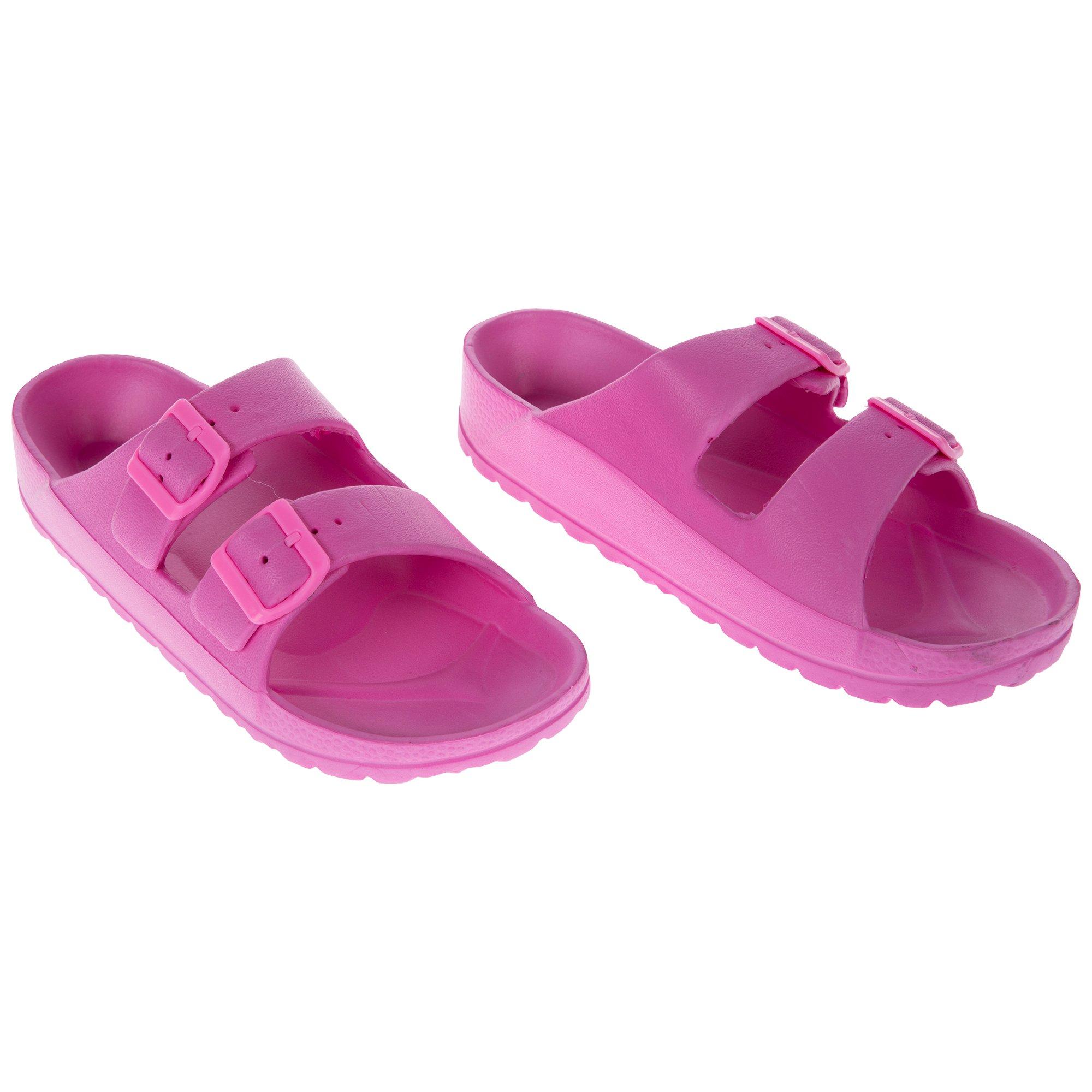 Double Strap Buckle Slide Sandals | Hobby Lobby | 6029490