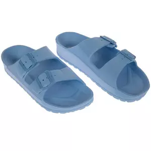 Double Strap Buckle Slide Sandals
