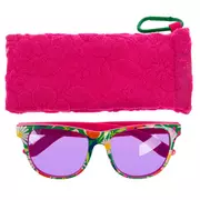 Floral Sunglasses With Pink Case