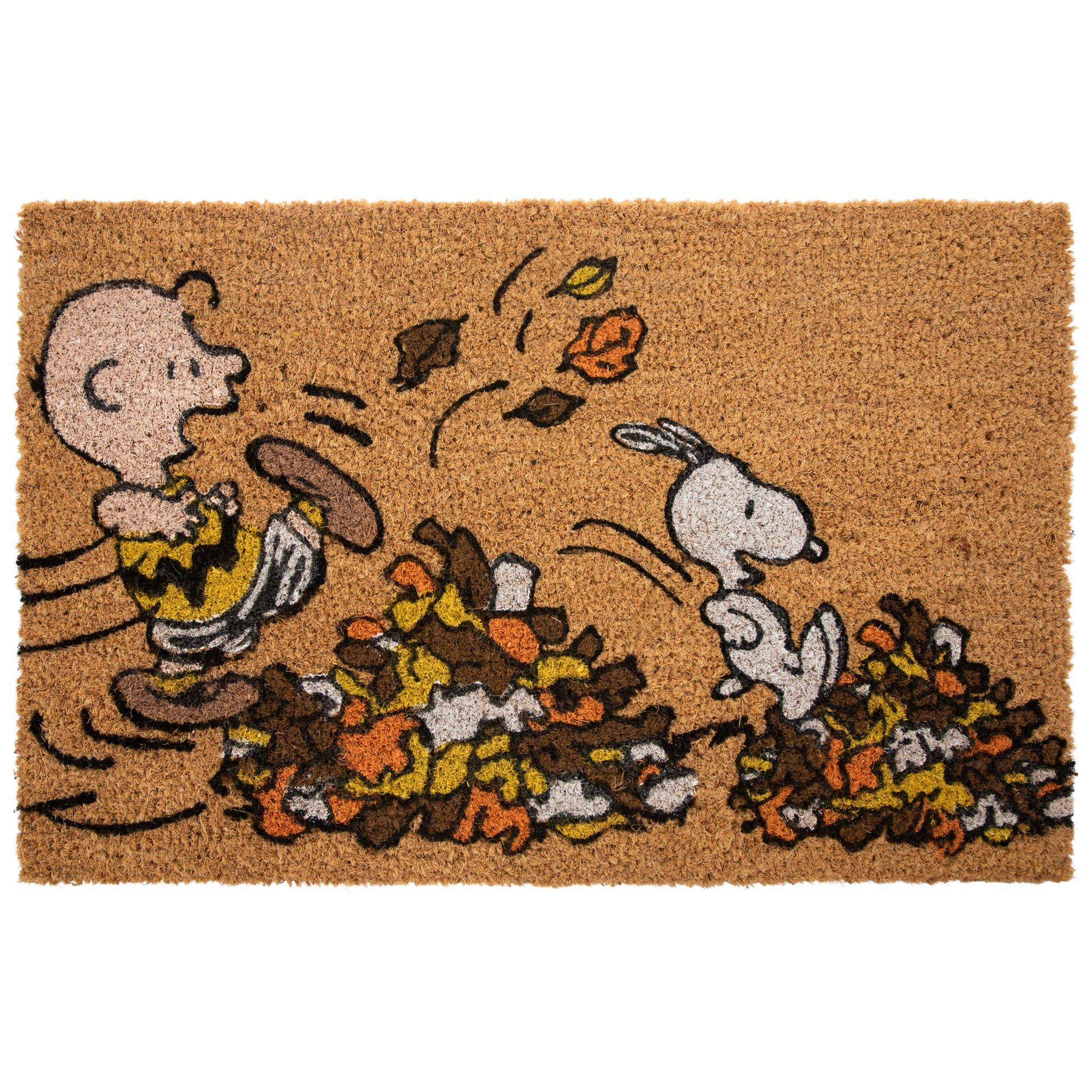 Peanuts Leaf Pile Coir Doormat | Hobby Lobby | 6030811