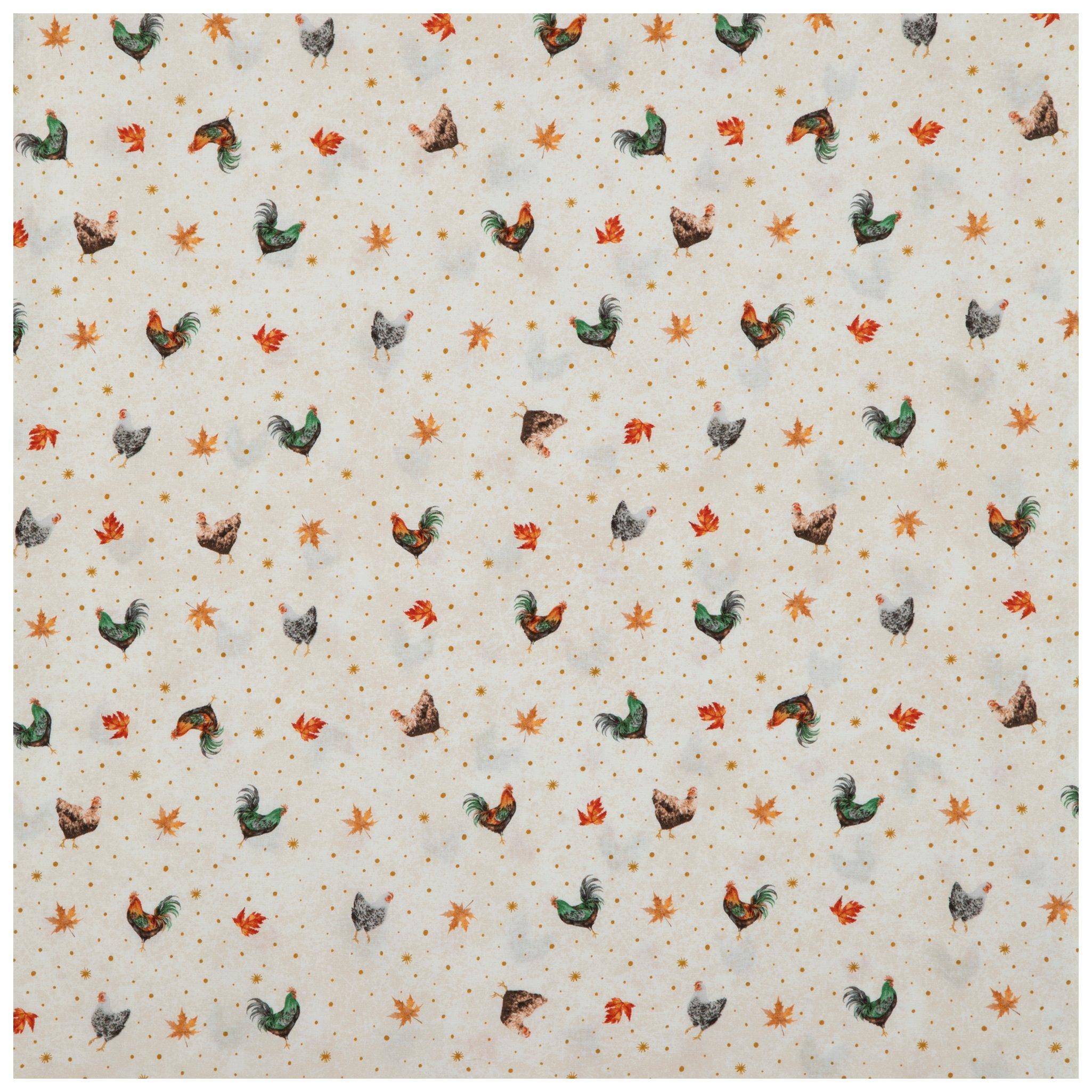 Roosters & Hens Cotton Fabric Hobby Lobby 6030944