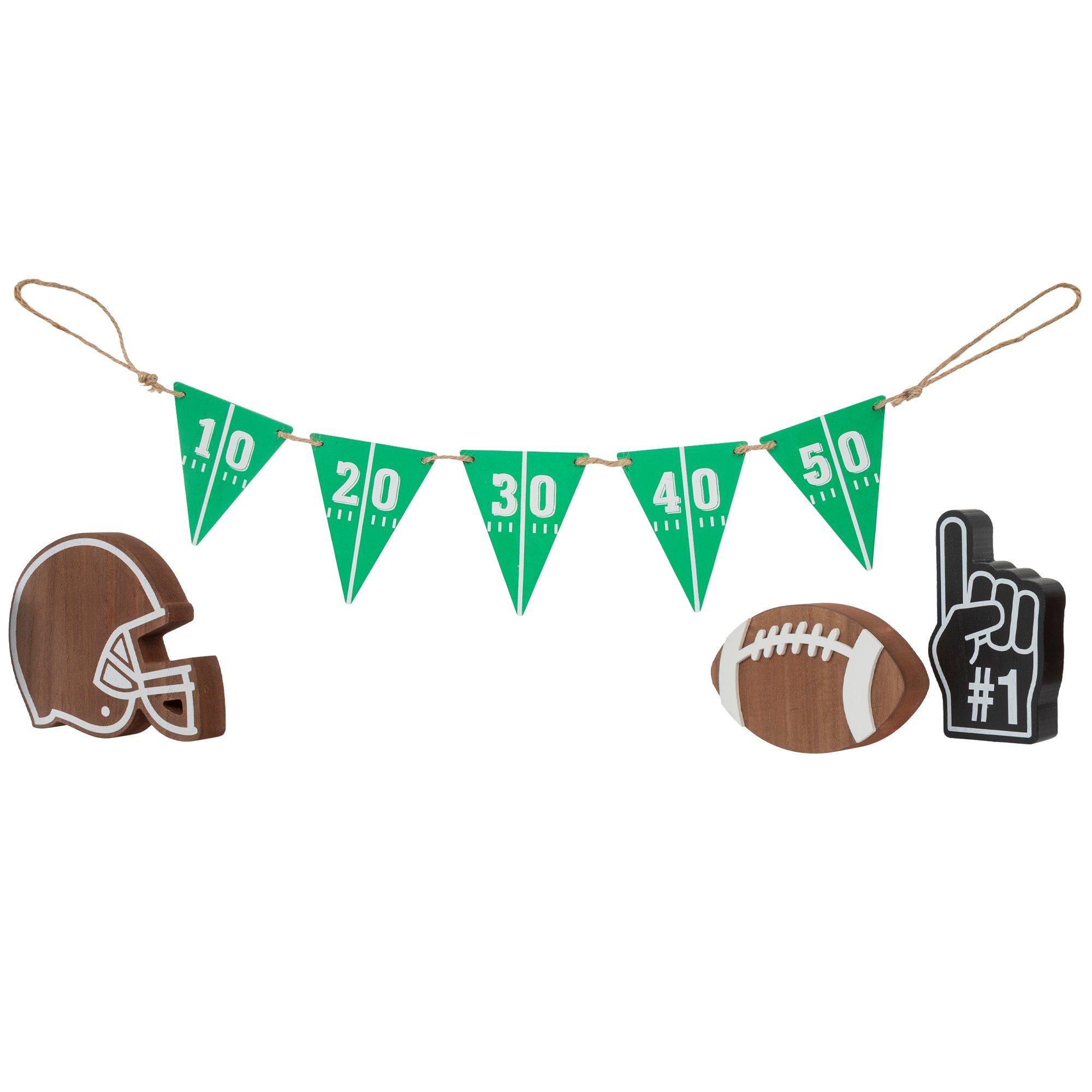 Football Wood Decor