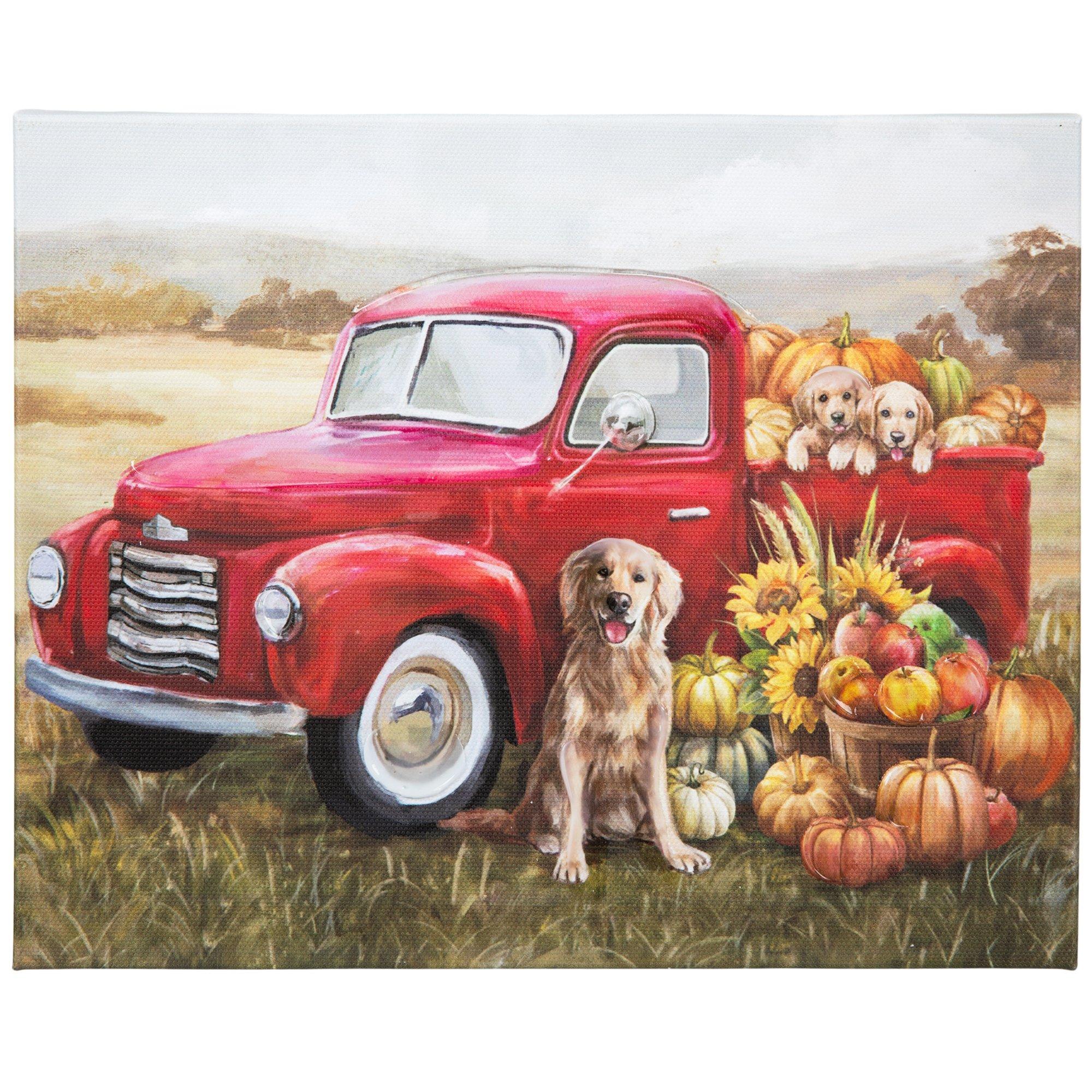 Fall Vintage Truck Canvas Wall Decor Hobby Lobby 6033674