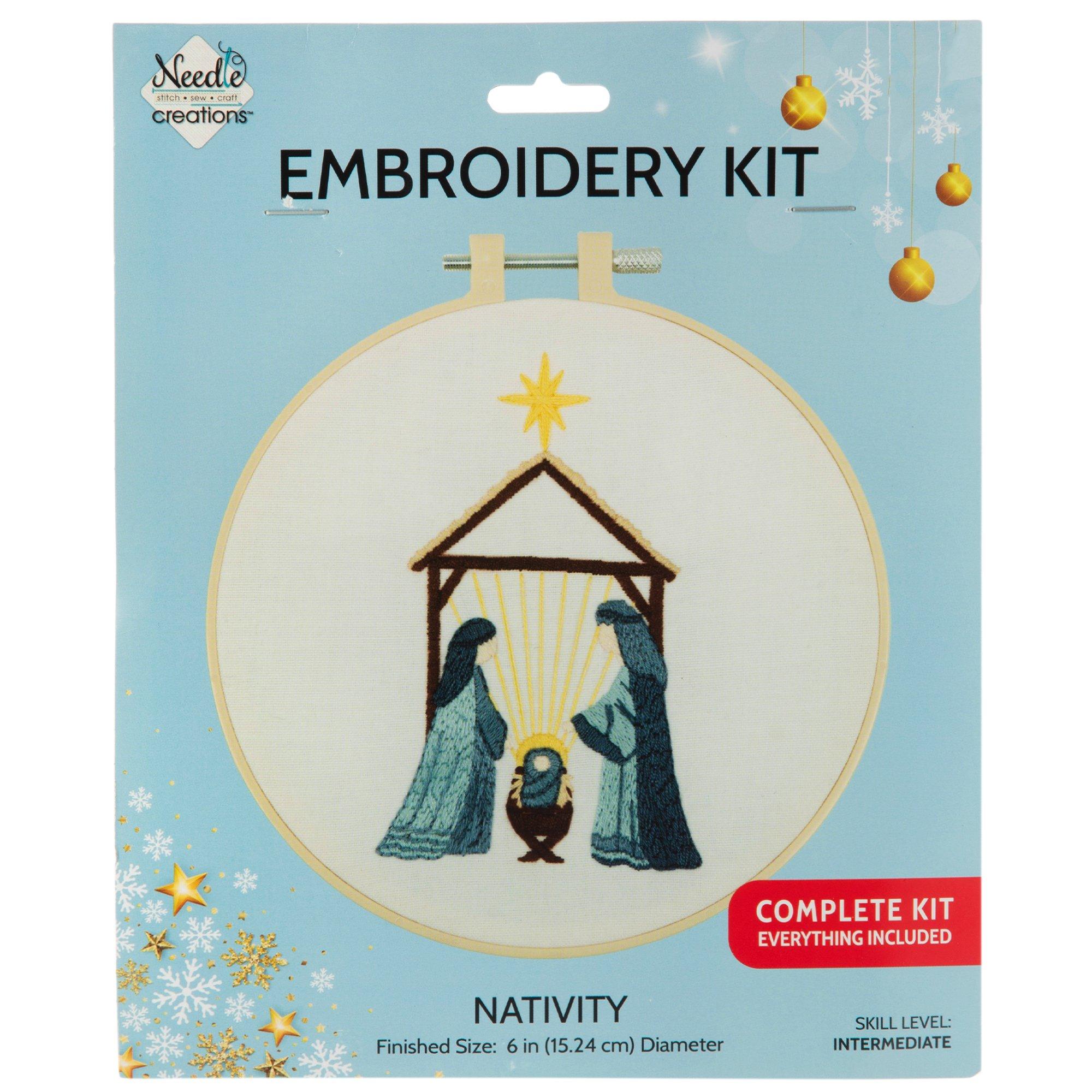 Nativity Scene Embroidery Kit | Hobby Lobby | 6035299