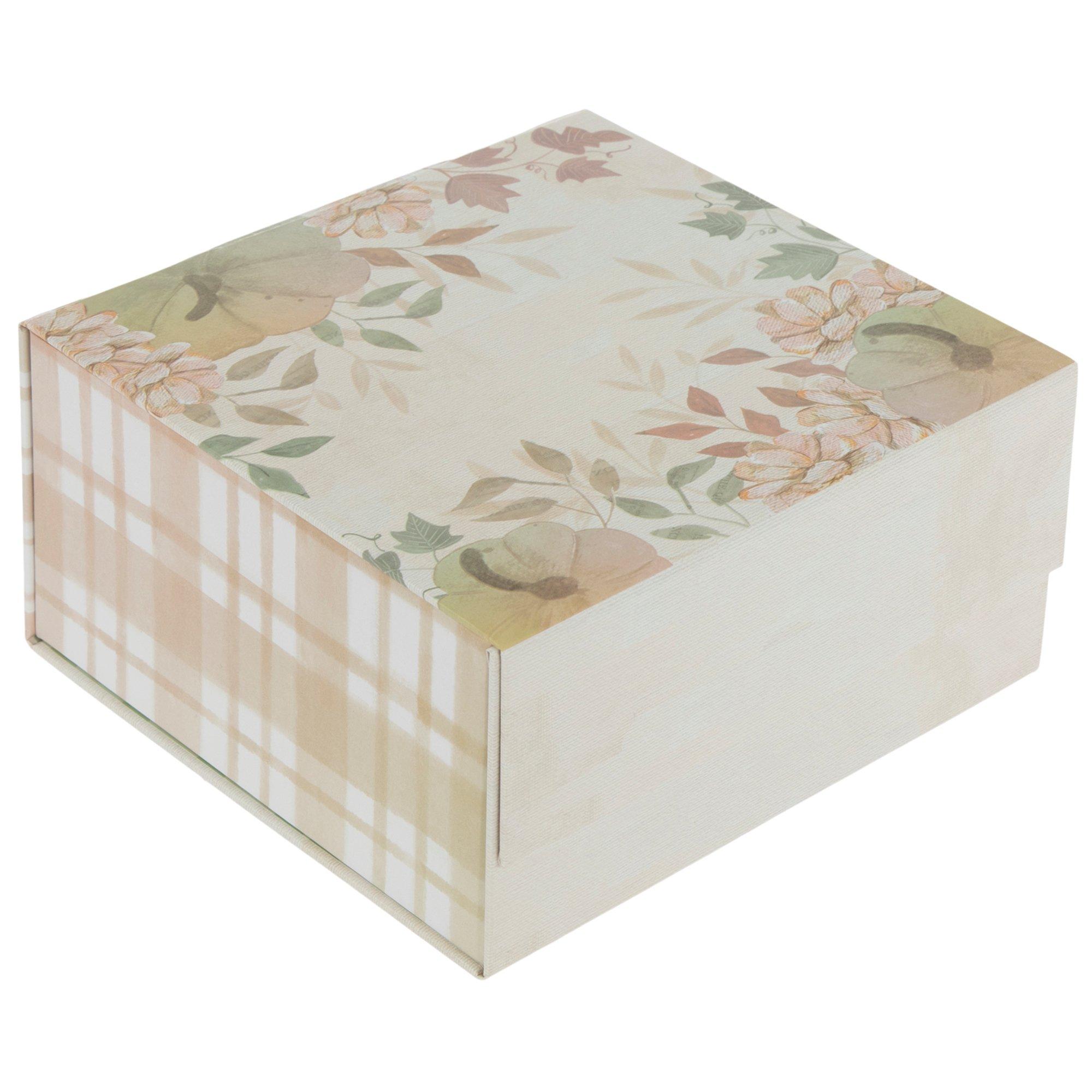 Pastel Pumpkins Plaid Square Box Hobby Lobby 6037147
