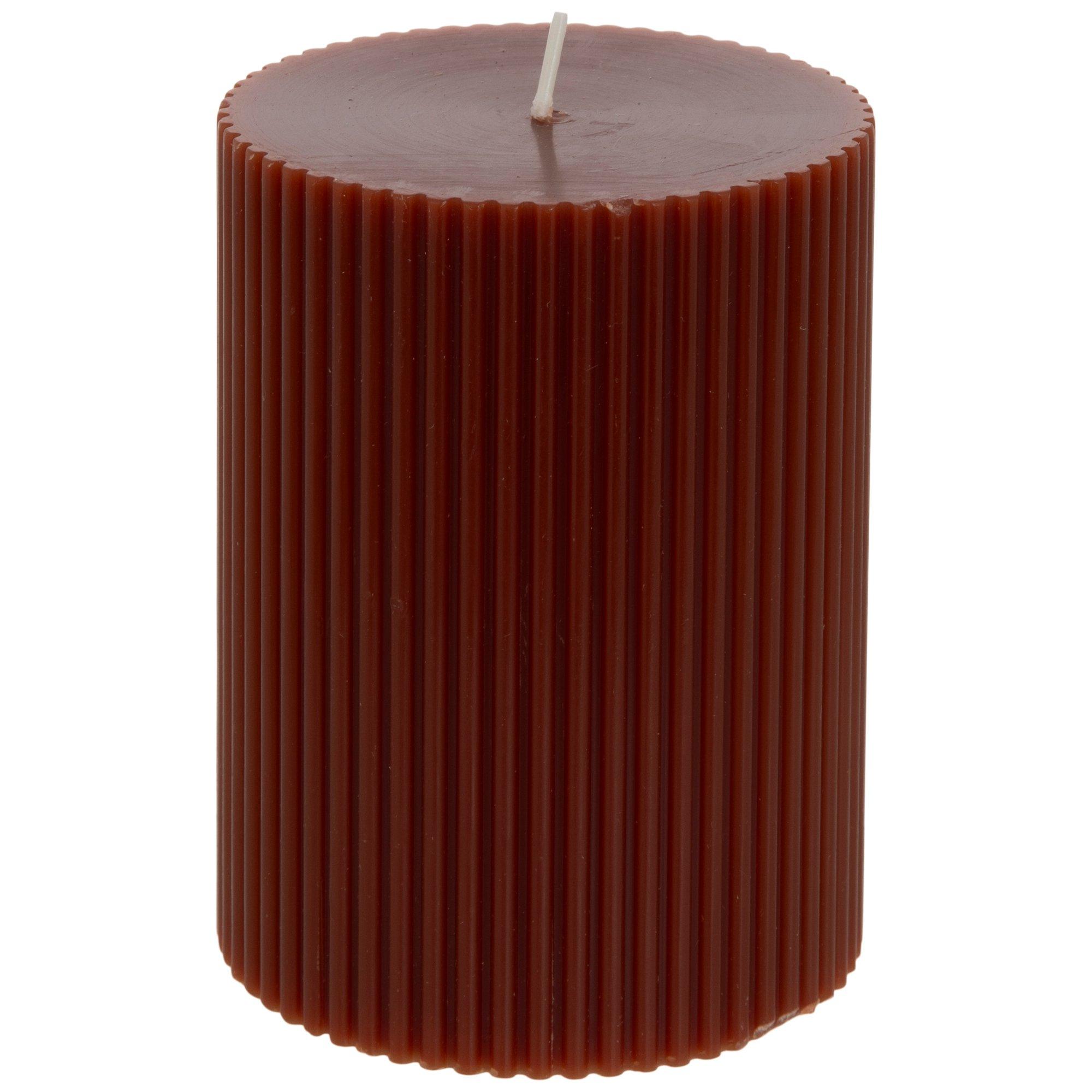 Maroon Fluted Pillar Candle Hobby Lobby 6039135