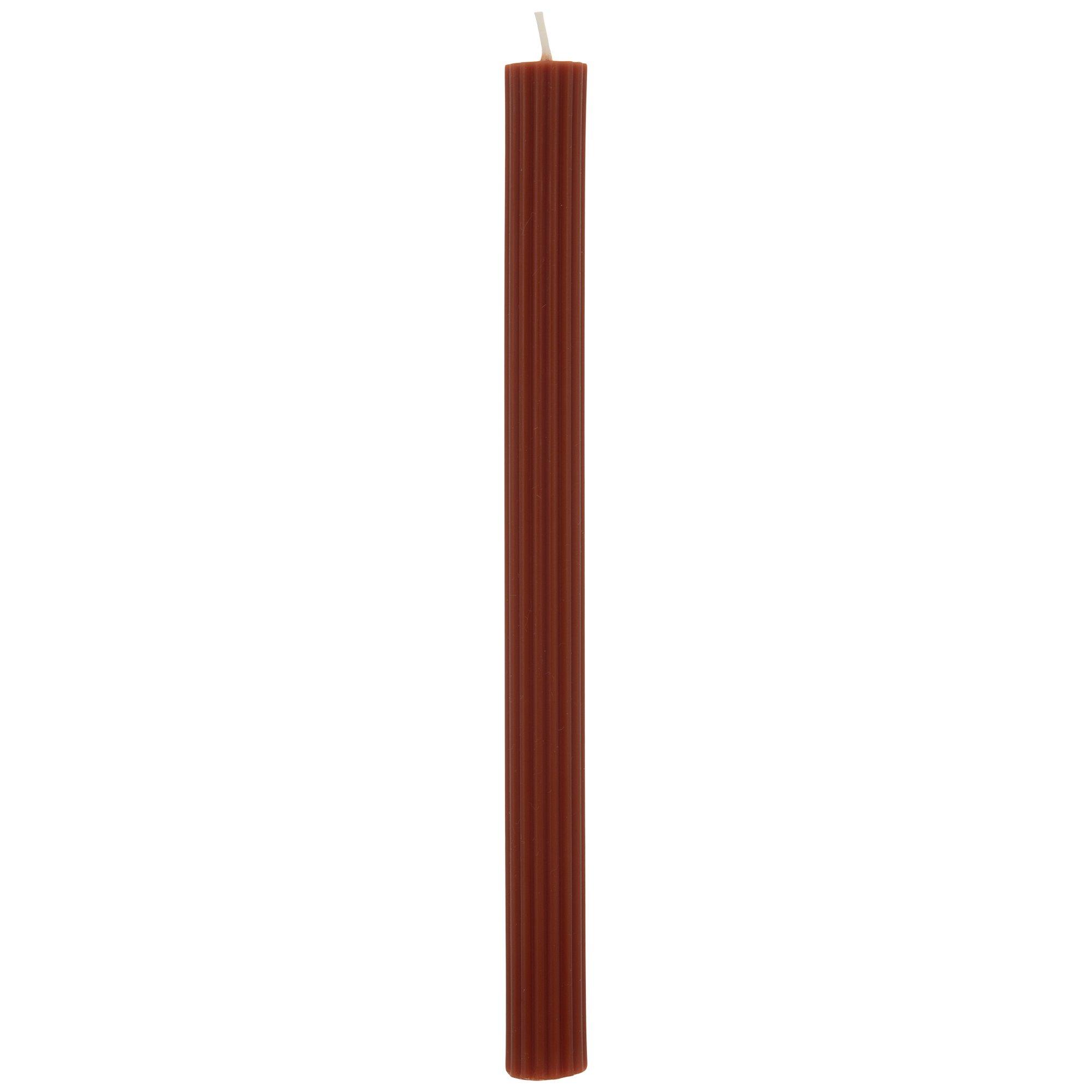 Brown Ribbed Taper Candles Hobby Lobby 6039176