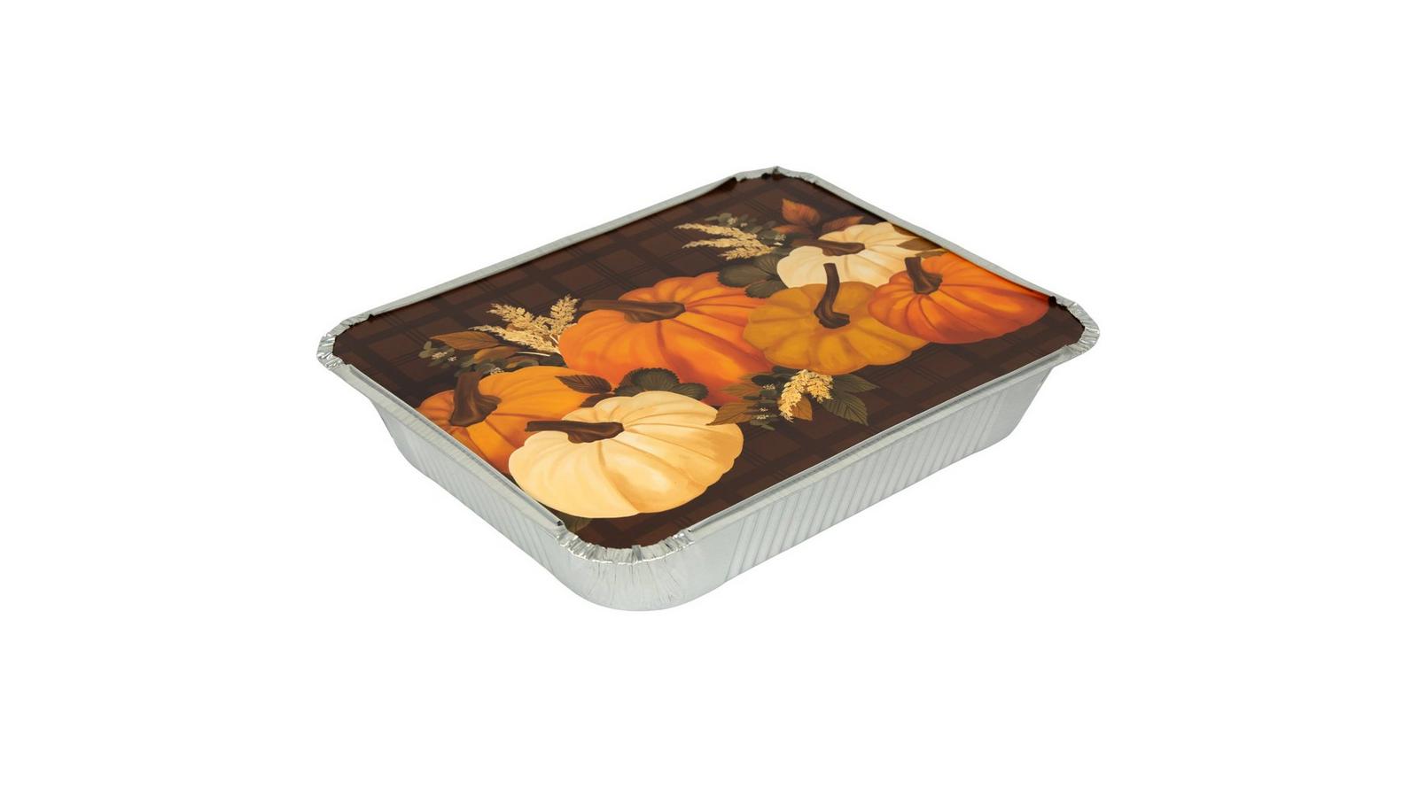 Brown Plaid Pumpkins Aluminum Pans Hobby Lobby 6040646
