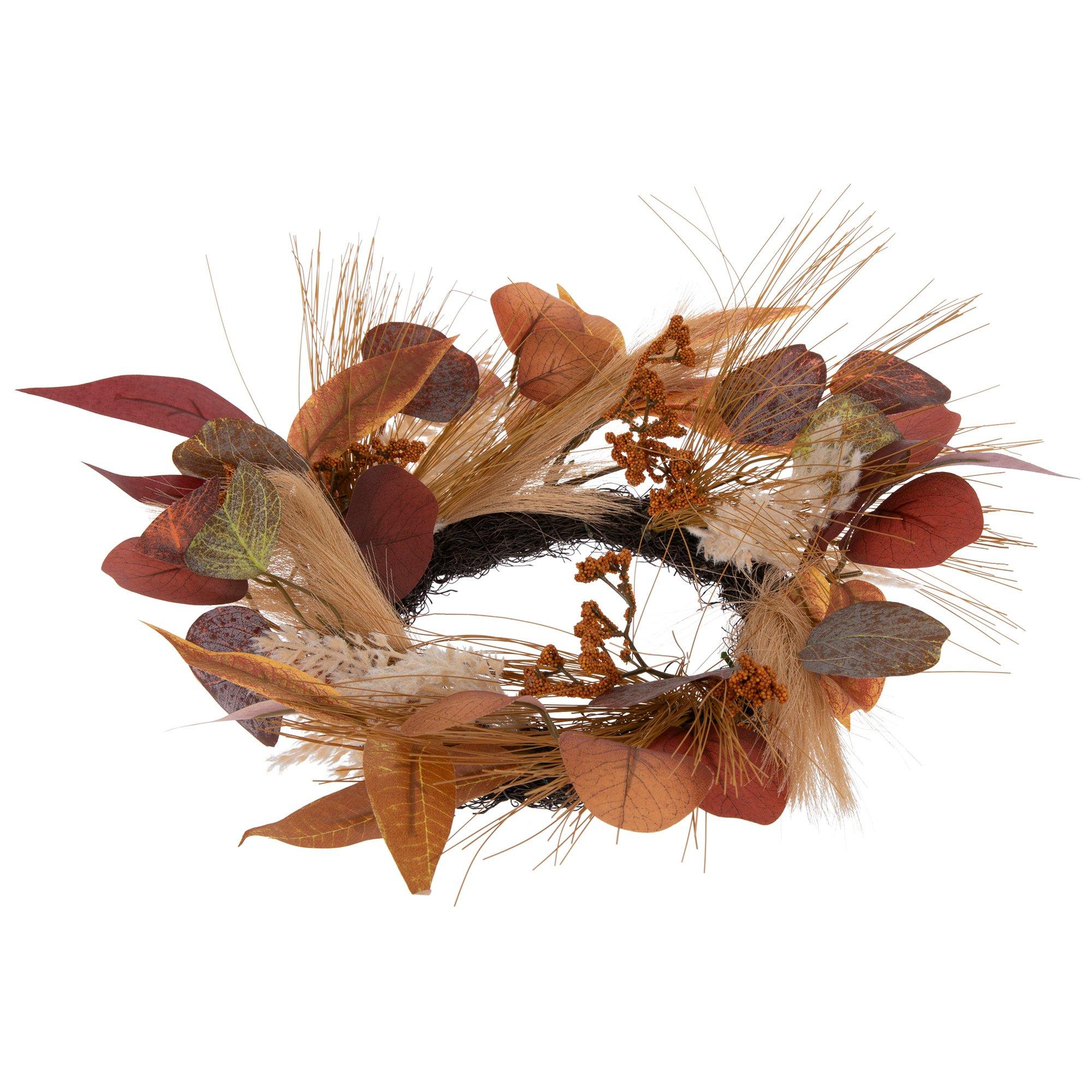Eucalyptus & Wheat Candle Ring Hobby Lobby 6040802