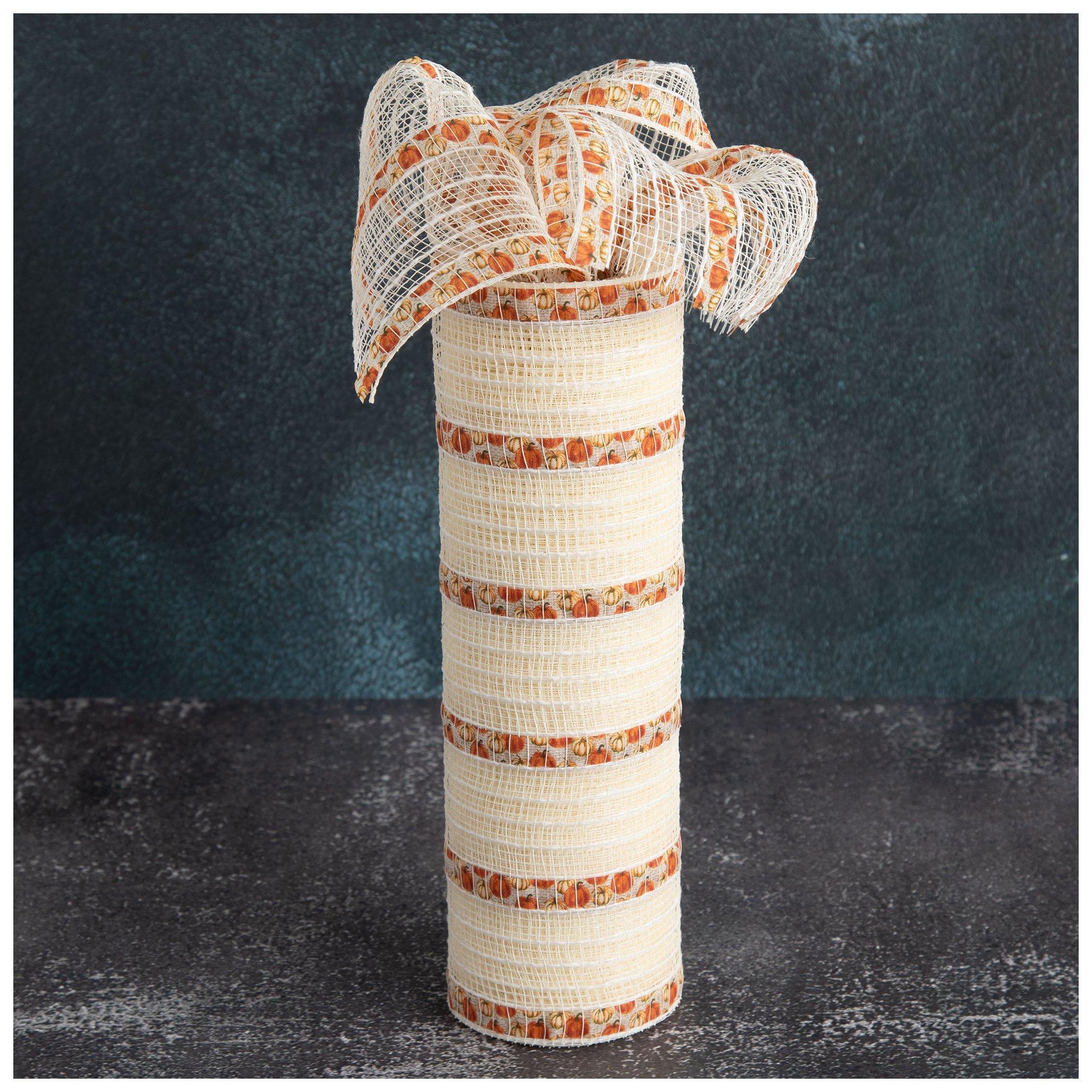 Cream Pumpkins Mesh Ribbon Hobby Lobby 6042246