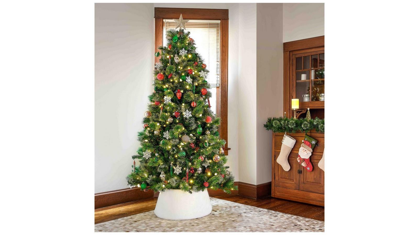 【SEVEN  さま】* christmas tree ❀ ツリー Amazon.com: GLOBALWAY 7Ft Pre-lit Artificial Christmas Tree