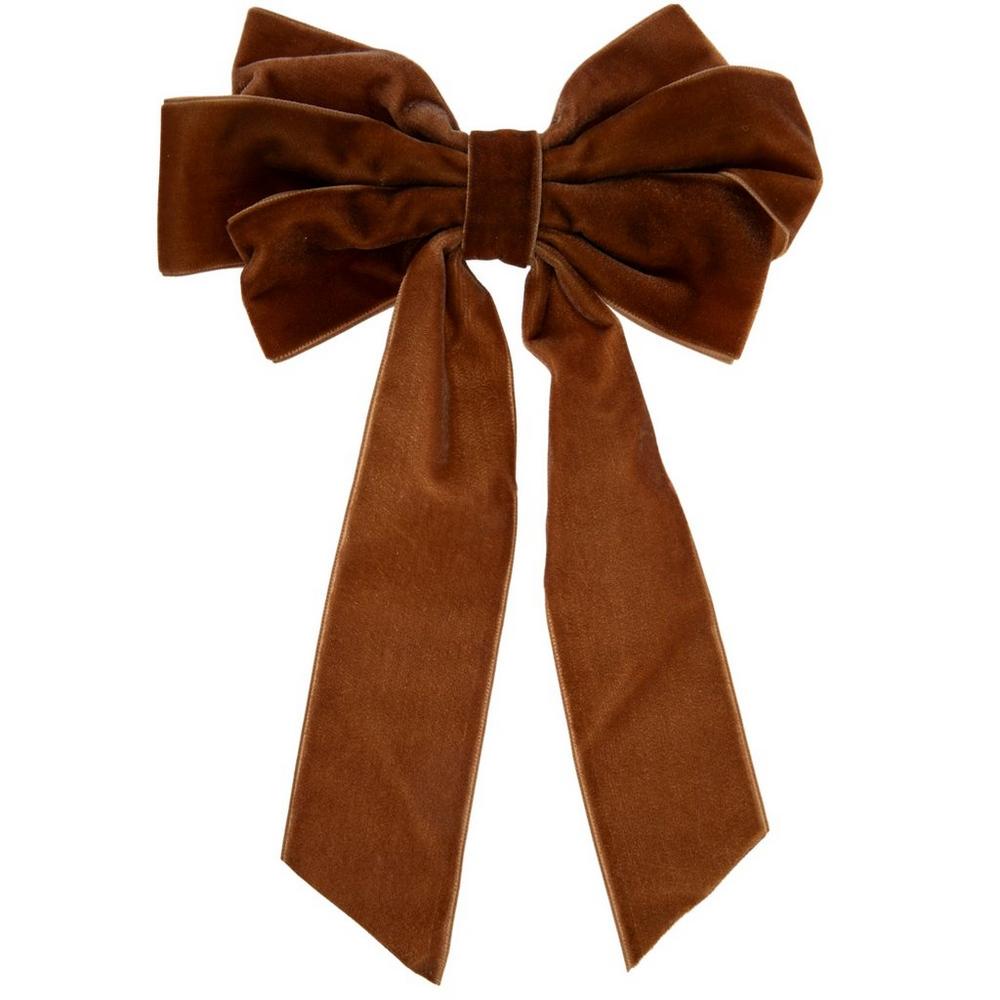 fetico VELVET BOW HAIR CLIP リボン ブラウン Brown Velvet Hair Bow Clip | Hobby Lobby | 6042592