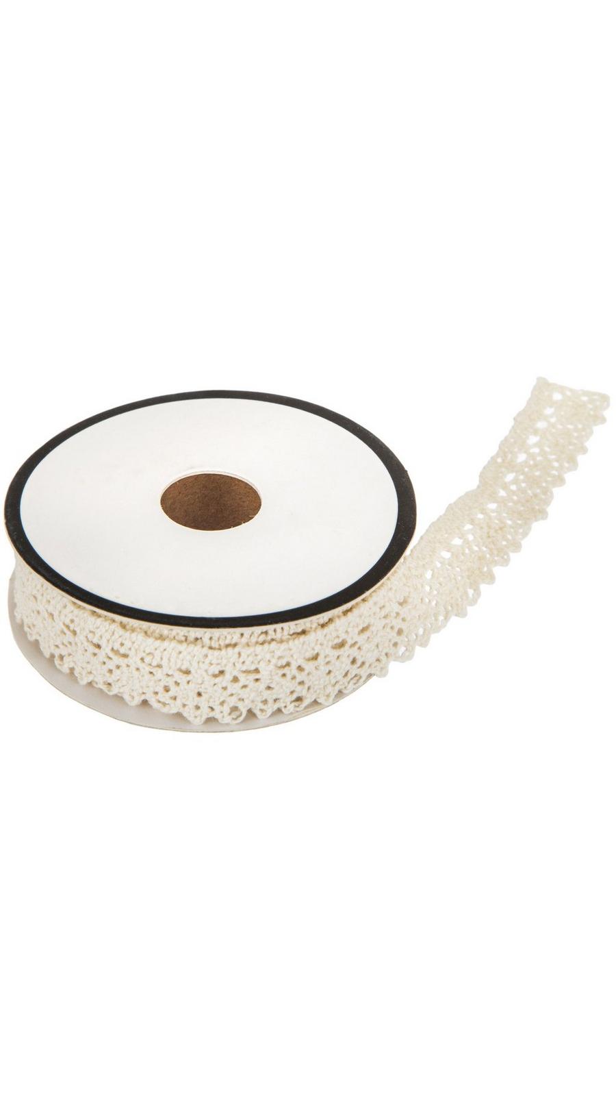 Ivory Cotton Lace Trim - 5/8