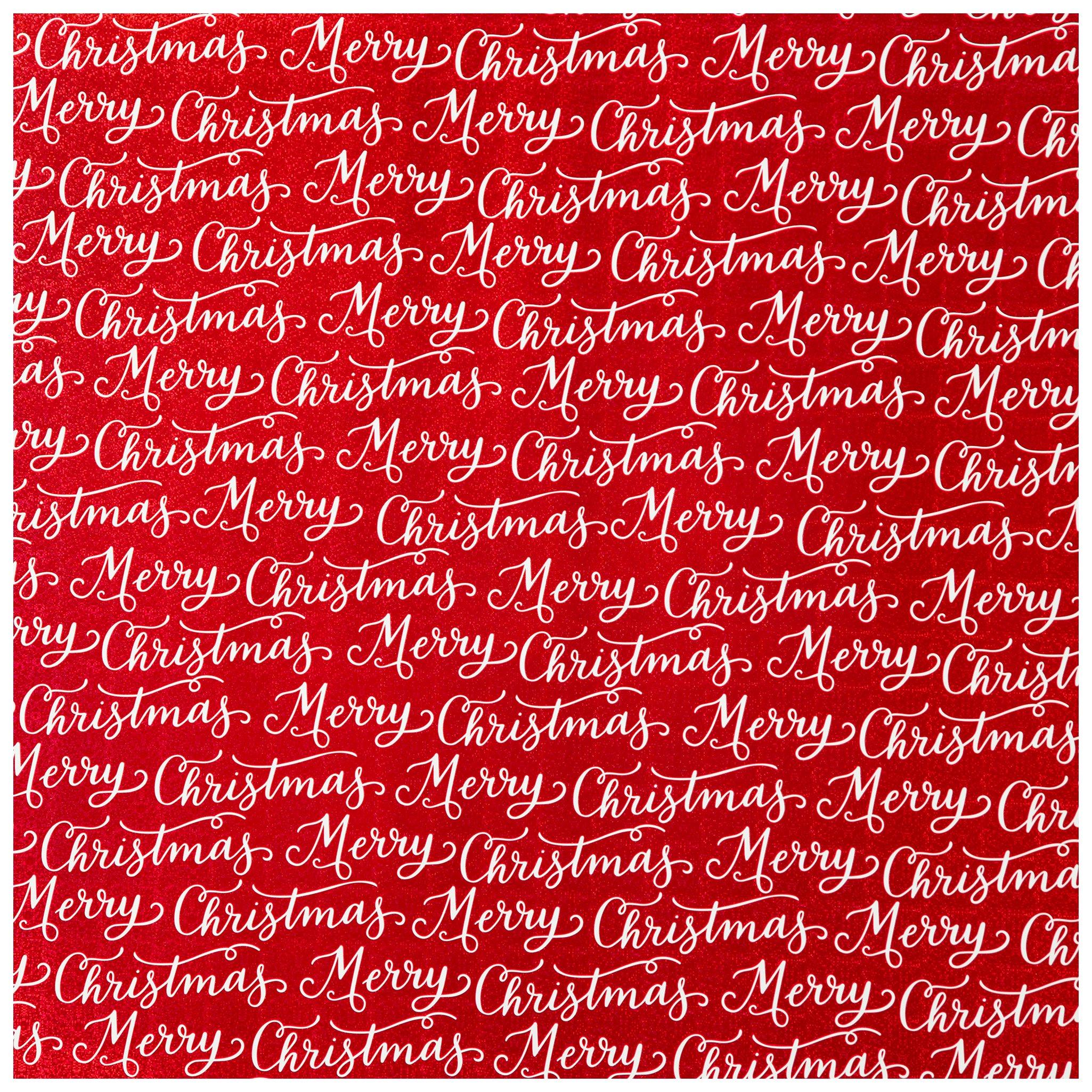 Merry Christmas Holographic Gift Wrap Hobby Lobby 6044242