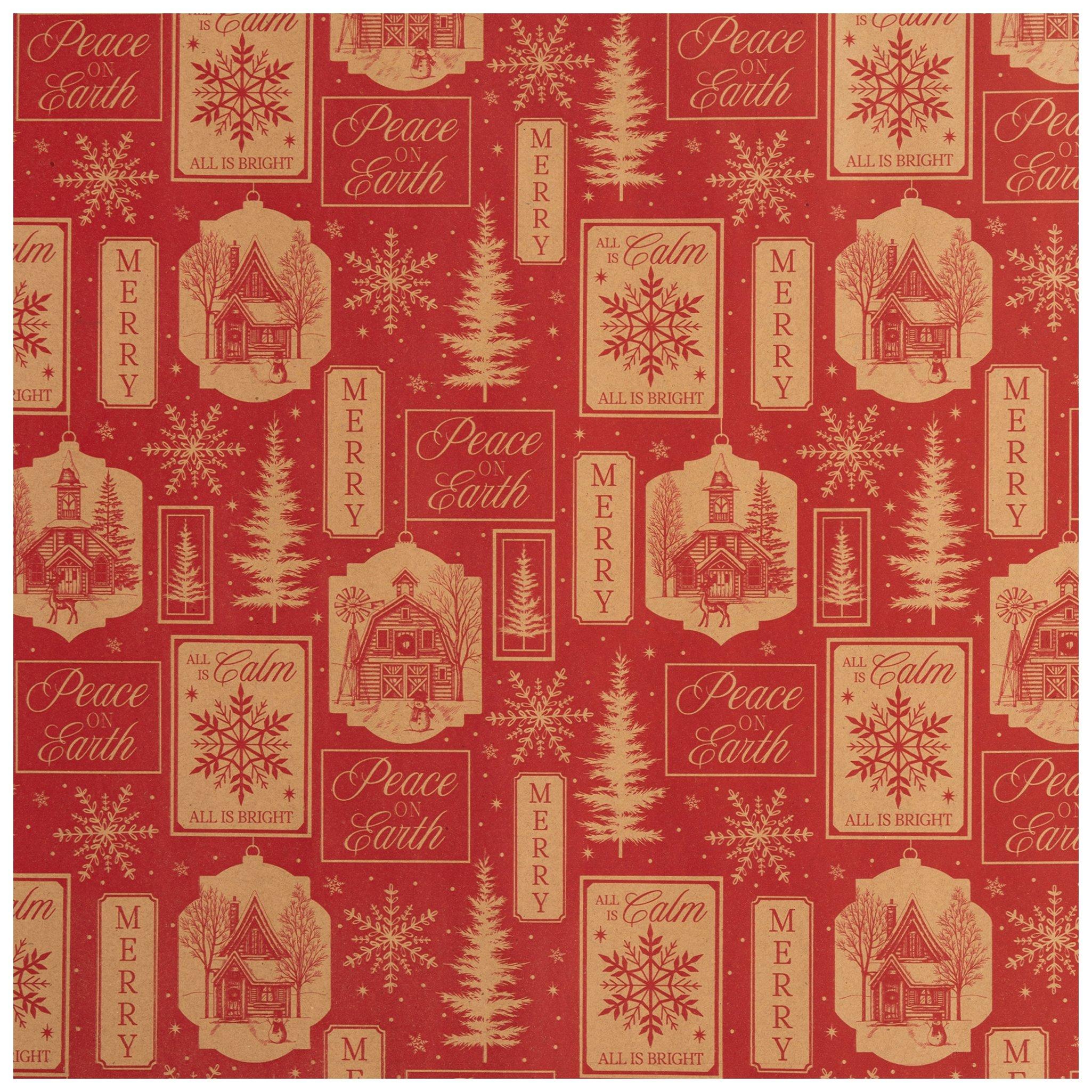 Peace On Earth Kraft Gift Wrap Hobby Lobby 6044457